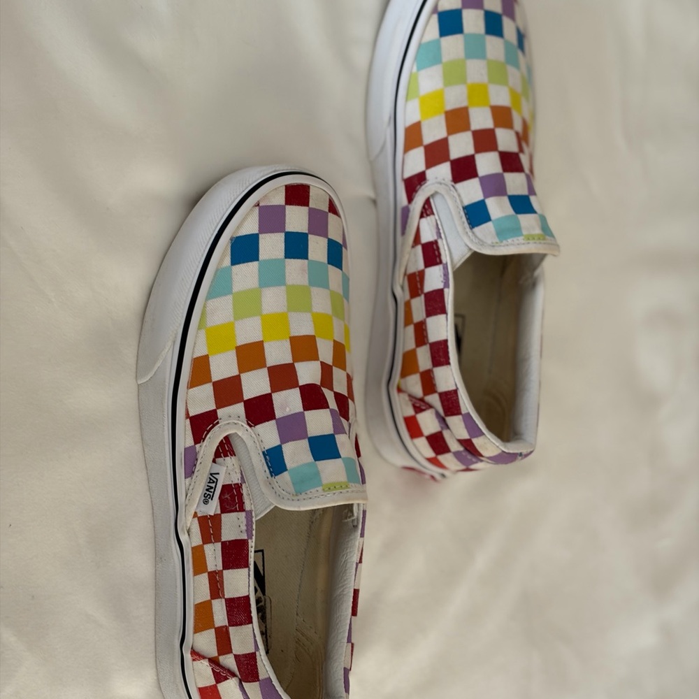 Vans Multicolor Checkered Slip-On Sneakers - Picture 2 of 4
